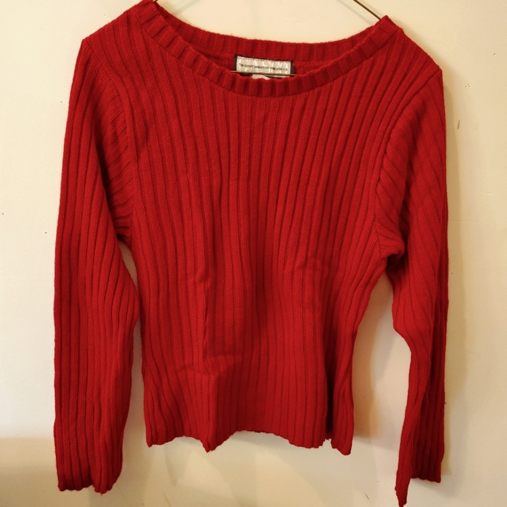 Vintage red sweater top